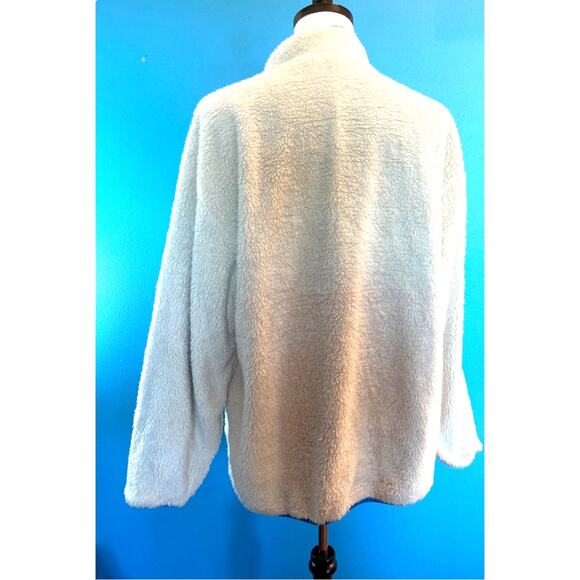 EUC! CHUBBIES Pullover Reversible Jacket Sherpa & 90s Graphics Pockets XXL - Picture 12 of 14